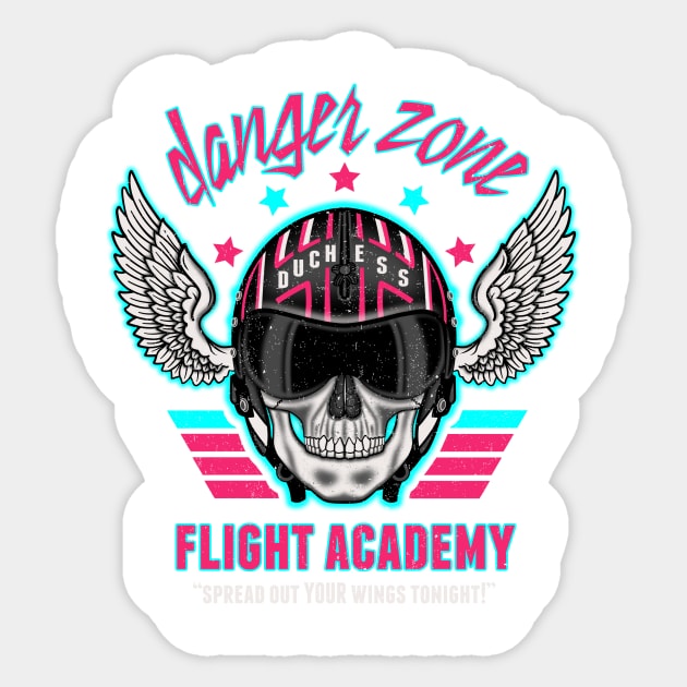 Danger Zone Flight Academy Sticker by beware1984